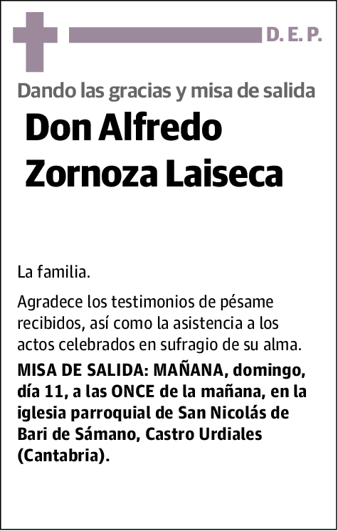 Alfredo Zornoza Laiseca