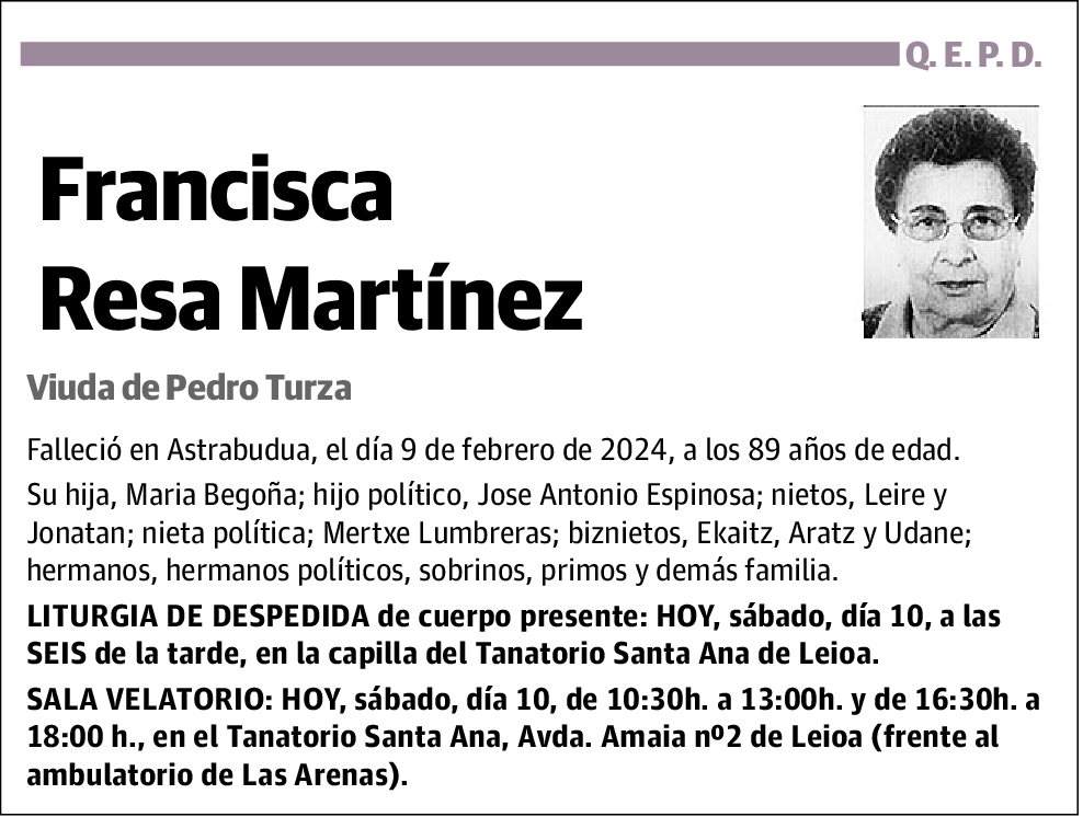 Francisca Resa Martínez