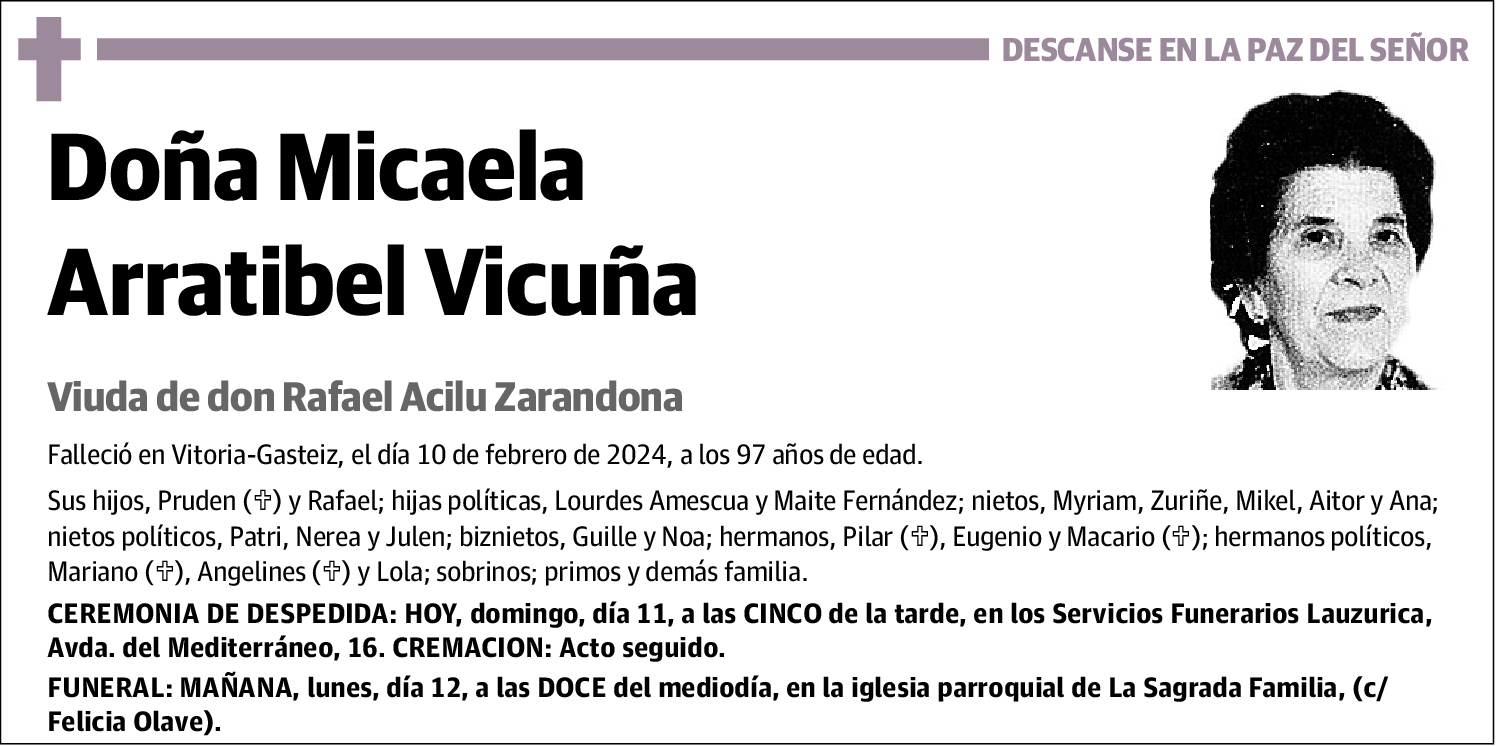 Micaela Arratibel Vicuña