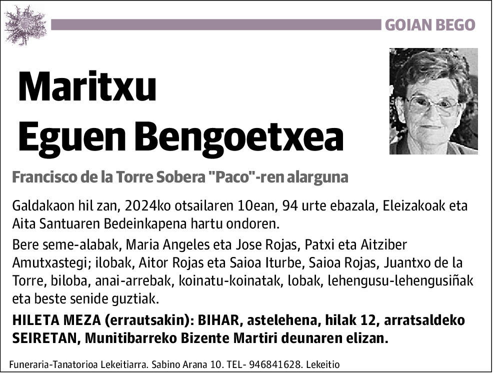 Maritxu Eguen Bengoetxea