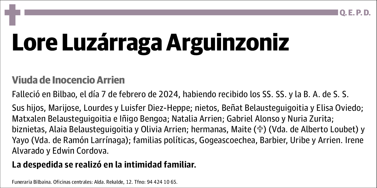 Lore Luzárraga Arguinzoniz