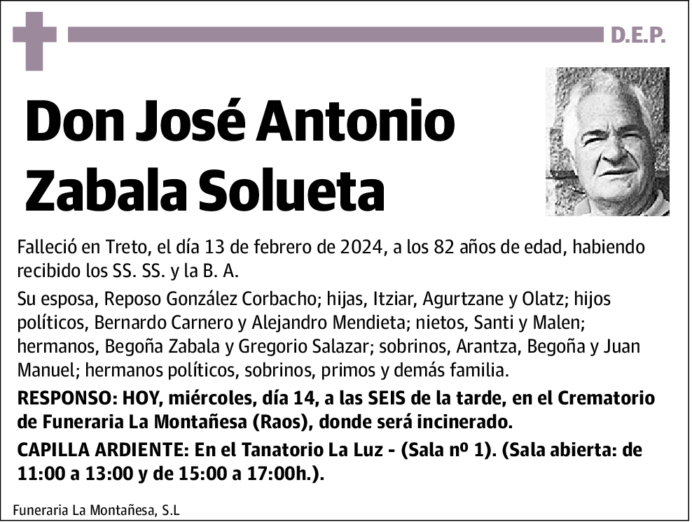 José Antonio Zabala Solueta