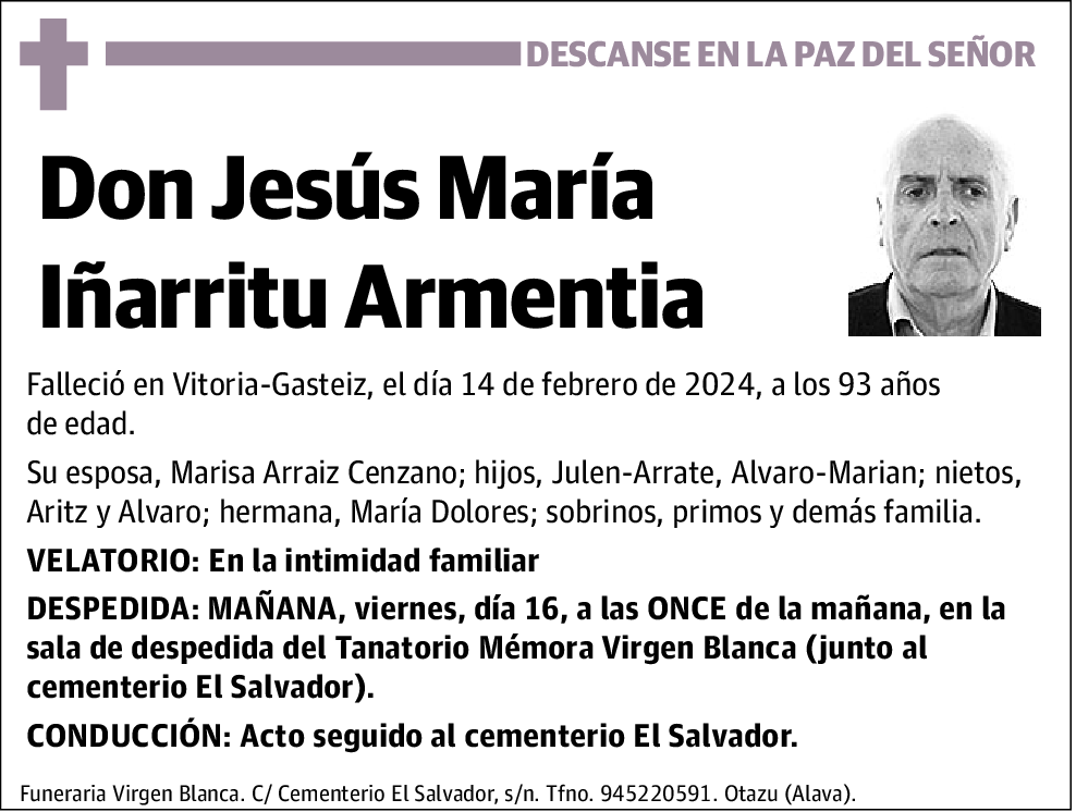 Jesús María Iñarritu Armentia