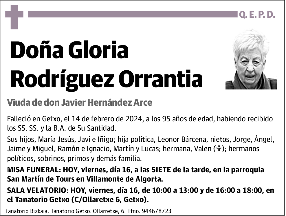 Gloria Rodríguez Orrantia