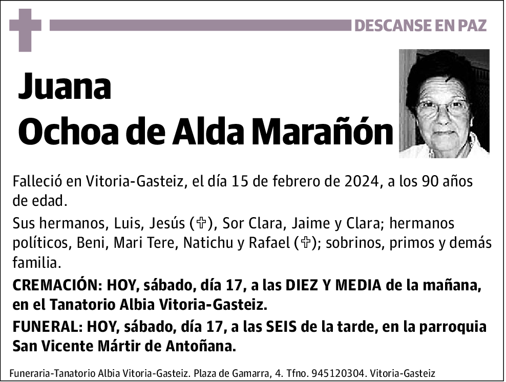 Juana Ochoa de Alda Marañón