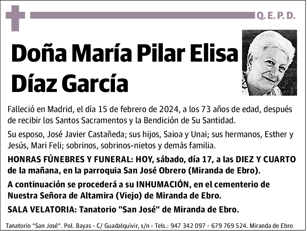 María Pilar Elisa Díaz García