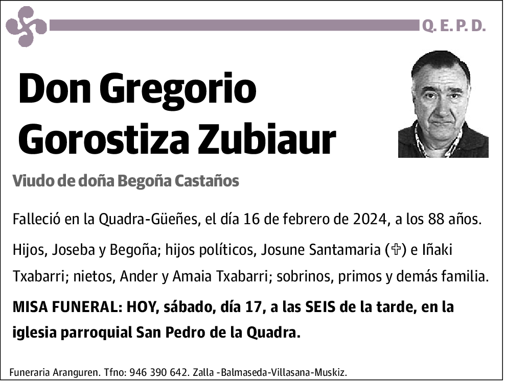 Gregorio Gorostiza Zubiaur