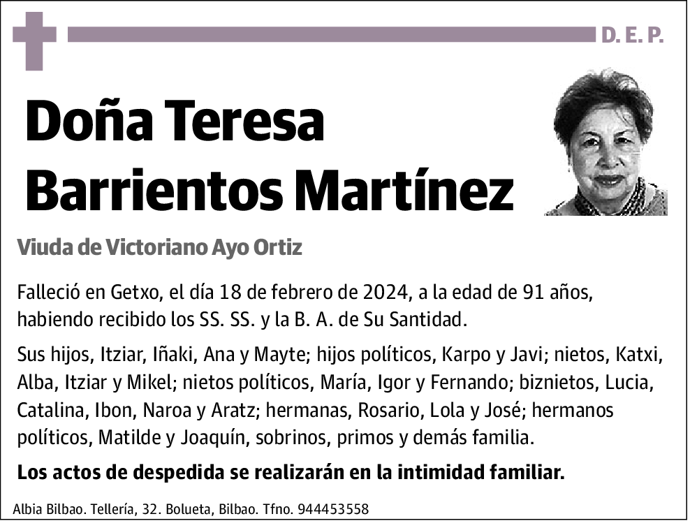 Teresa Barrientos Martínez