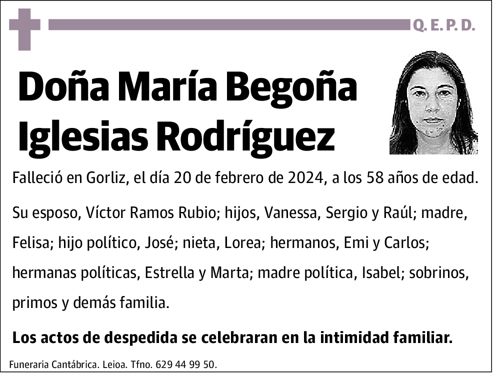 María Begoña Iglesias Rodríguez