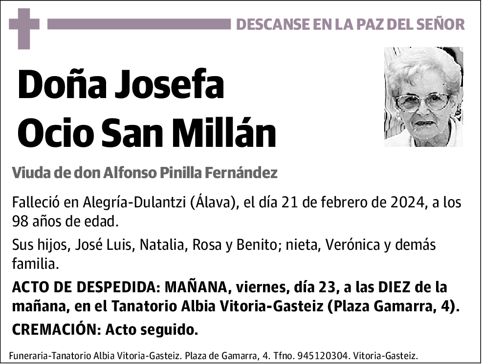 Josefa Ocio San Milán