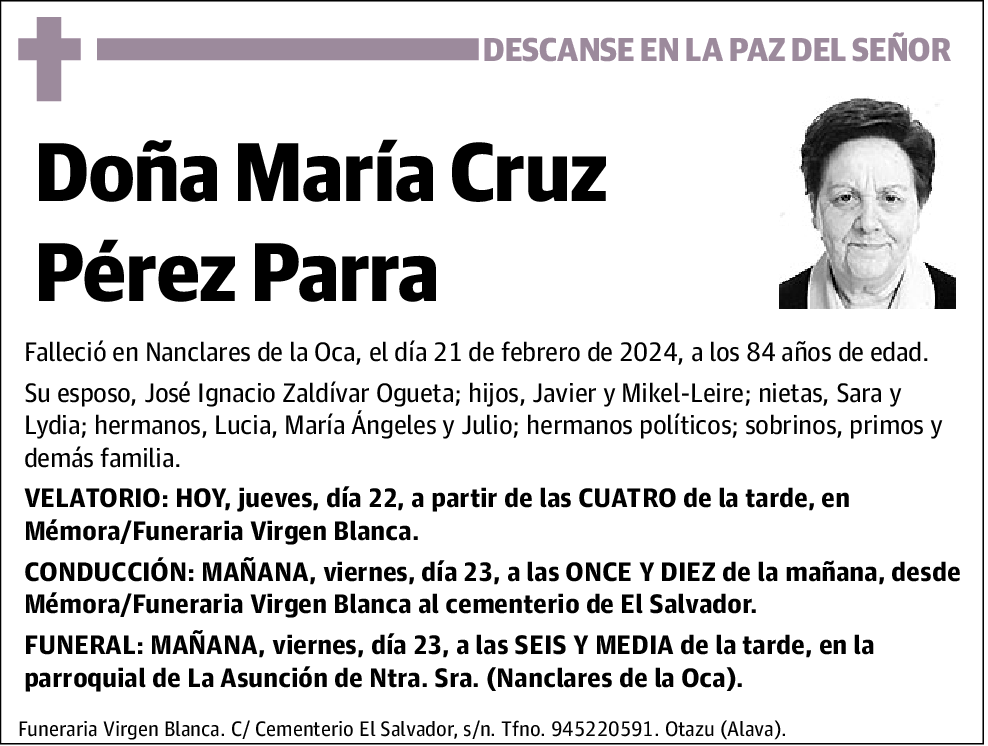 María Cruz Pérez Parra