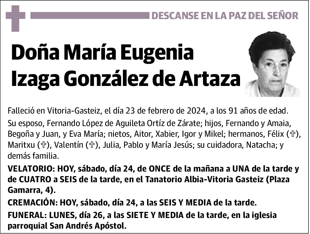 María Eugenia Izaga González de Artaza