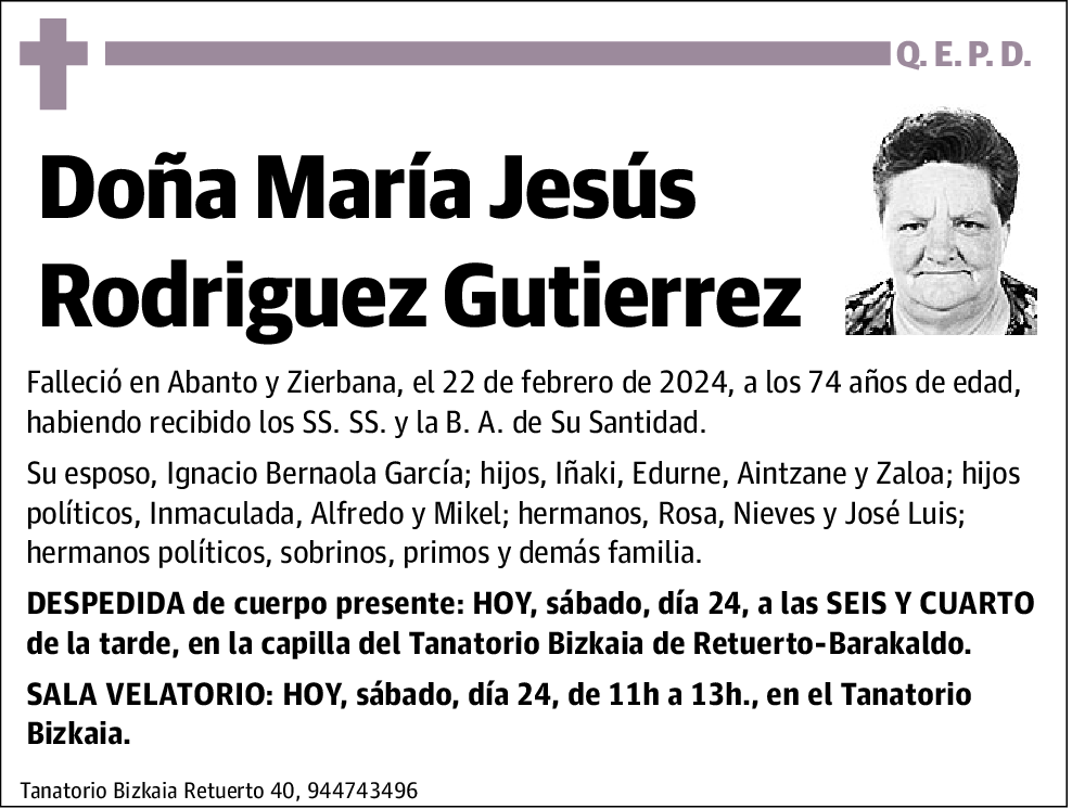 María Jesús Rodriguez Gutierrez