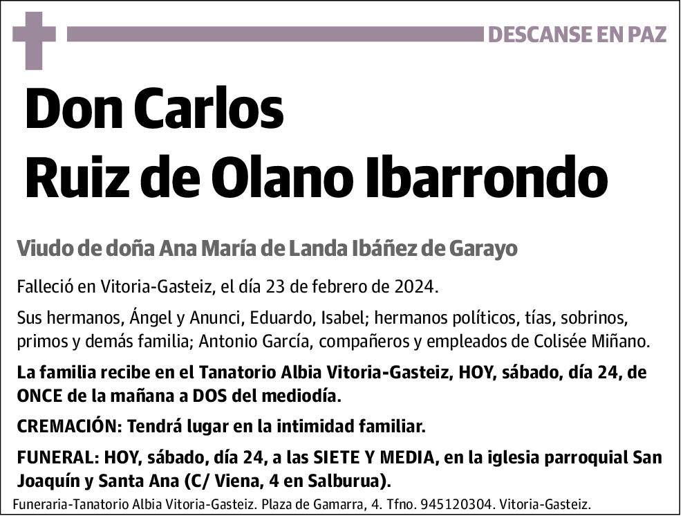 Carlos Ruiz de Olano Ibarrondo
