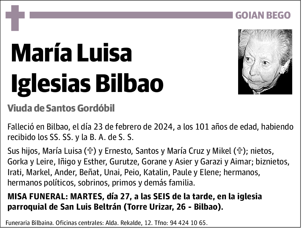 María Luisa Iglesias Bilbao