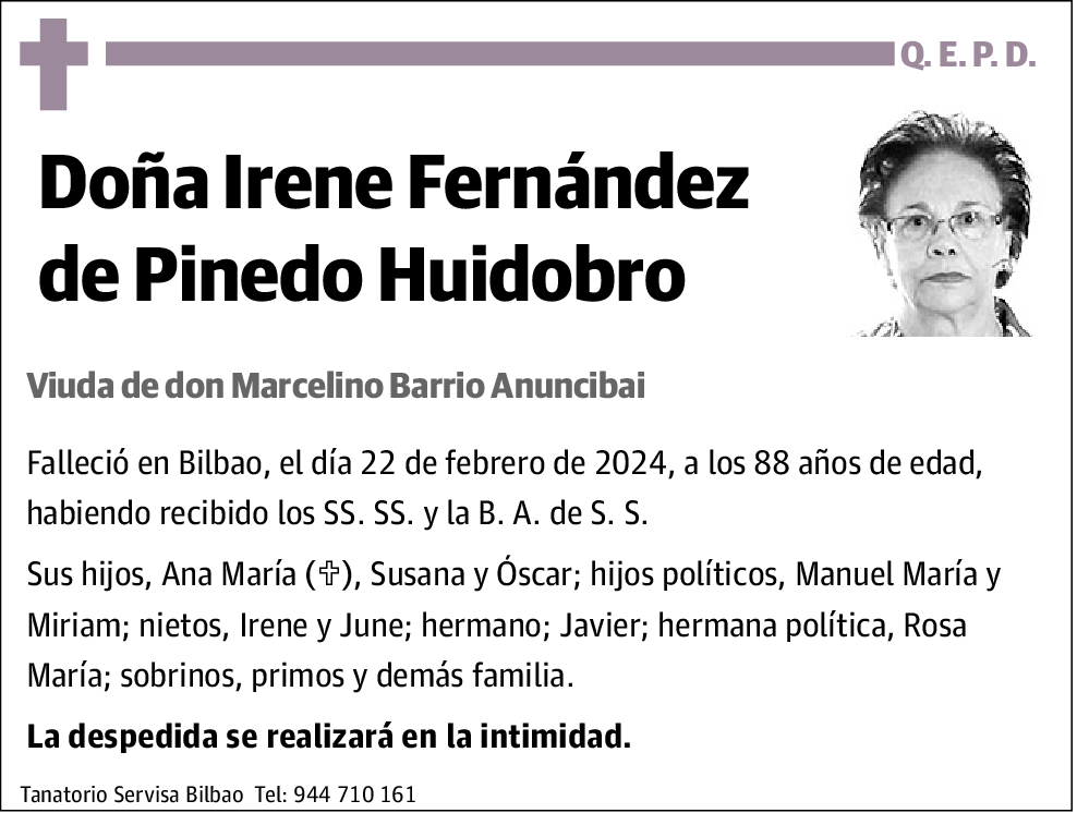 Irene Fernández de Pinedo Huidobro