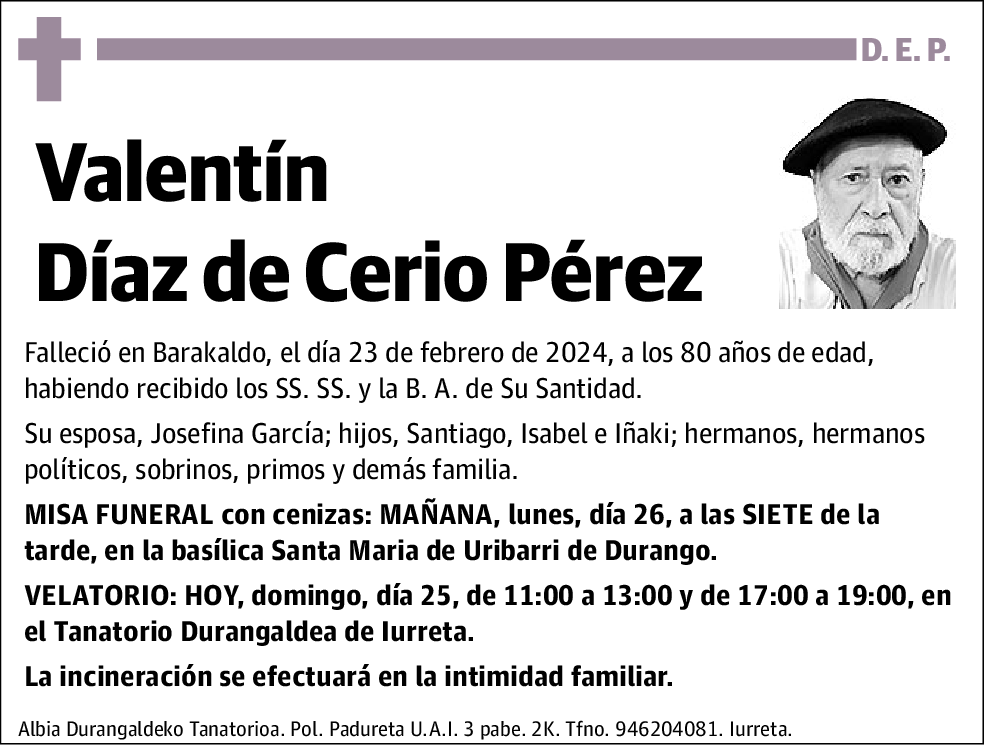 Valentín Díaz de Cerio Pérez