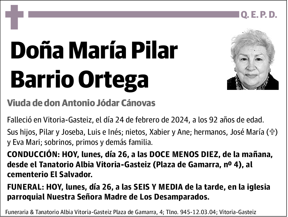 María Pilar Barrio Ortega
