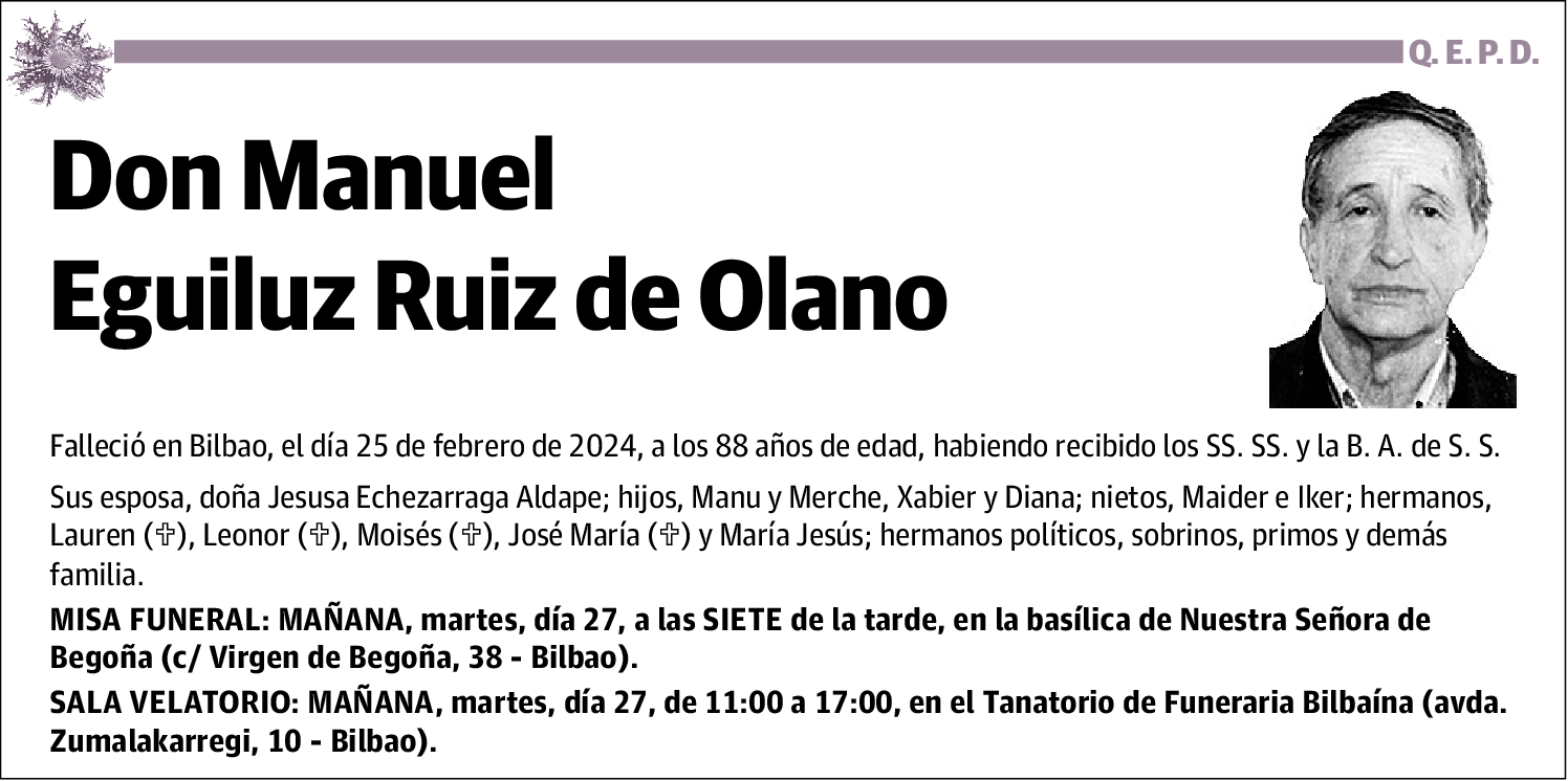 Manuel Eguiluz Ruiz de Olano