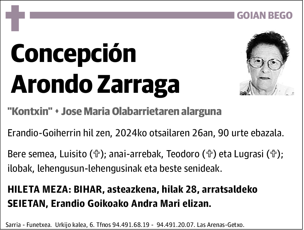 Concepción Arondo Zarraga