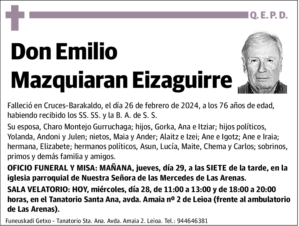 Emilio Mazquiaran Eizaguirre