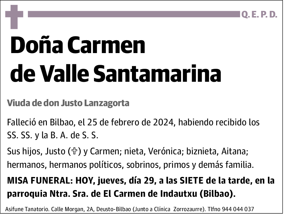 Carmen de Valle Santamarina