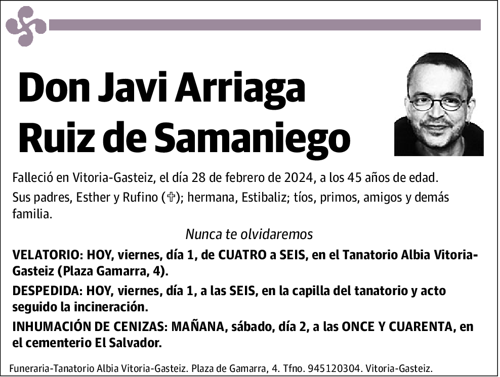 Javi Arriaga Ruiz de Samaniego
