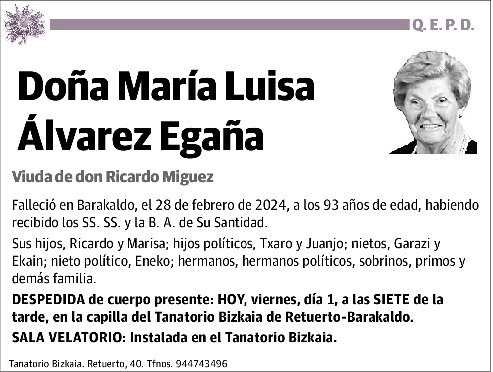 María Luisa Álvarez Egaña