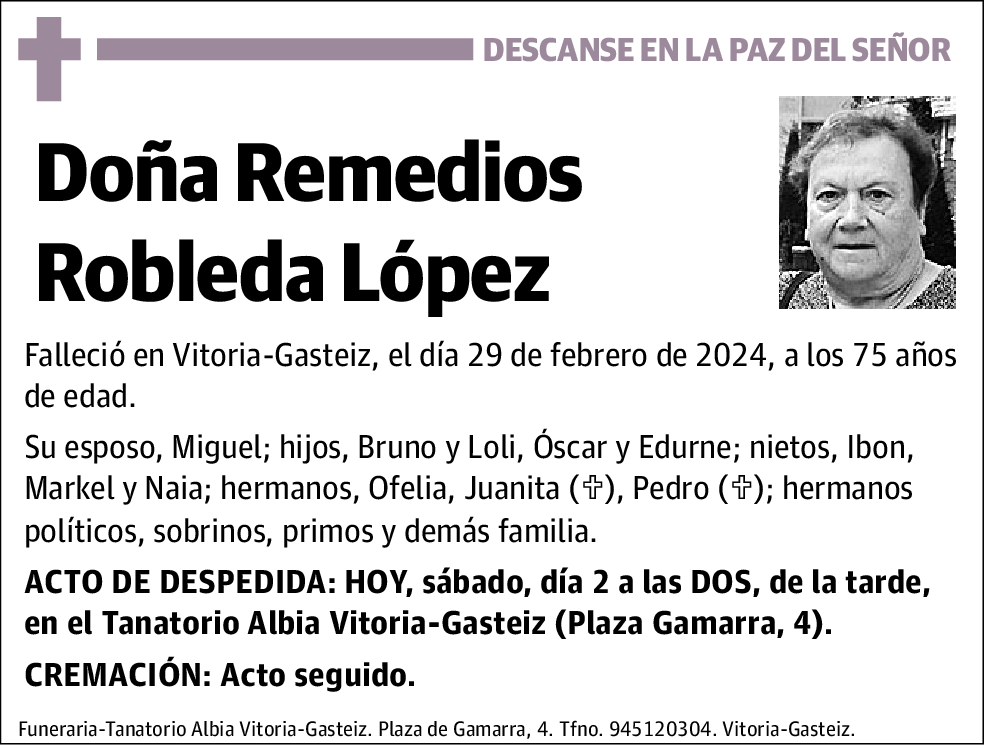 Remedios Robleda López