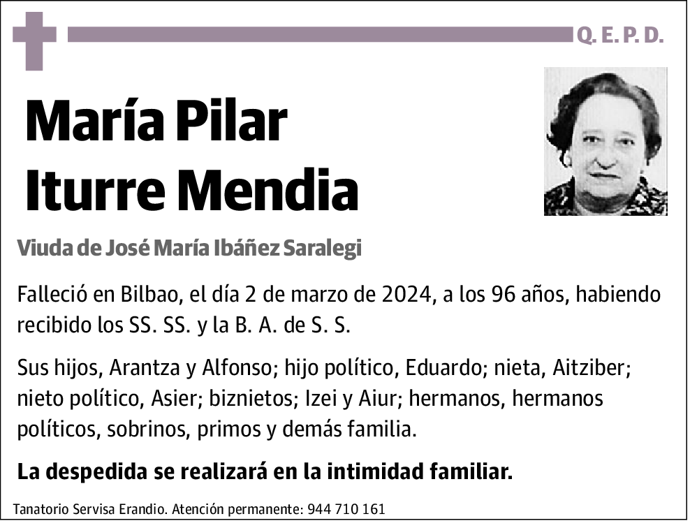 María Pilar Iturre Mendia