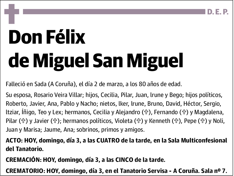 Félix de Miguel San Miguel