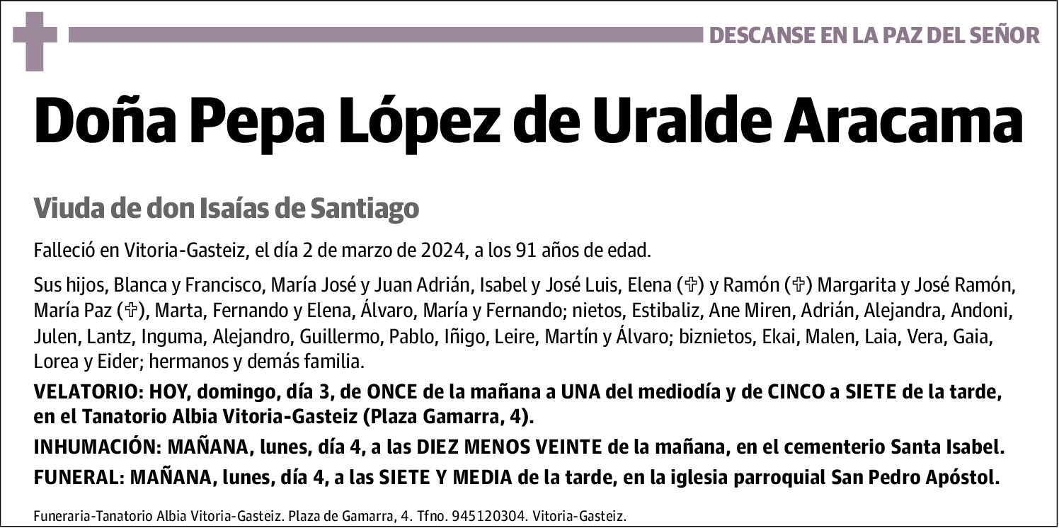 Pepa López de Uralde Aracama