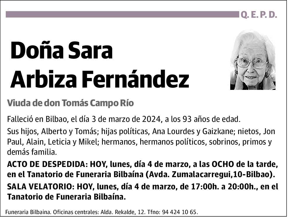 Sara Arbiza Fernández