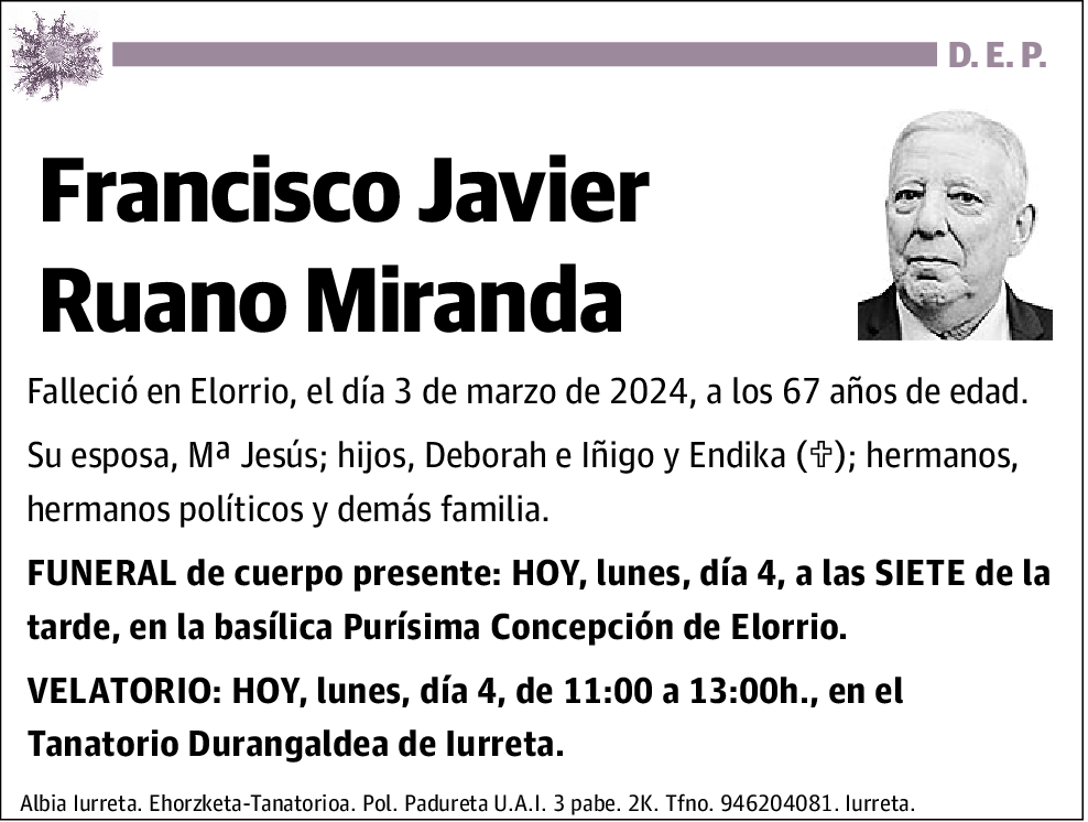 Francisco Javier Ruano Miranda