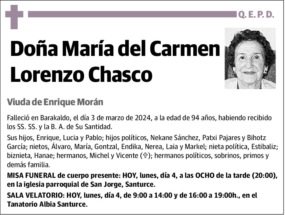 María del Carmen Lorenzo Chasco