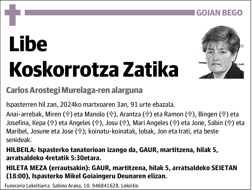 Libe Koskorrotza Zatika