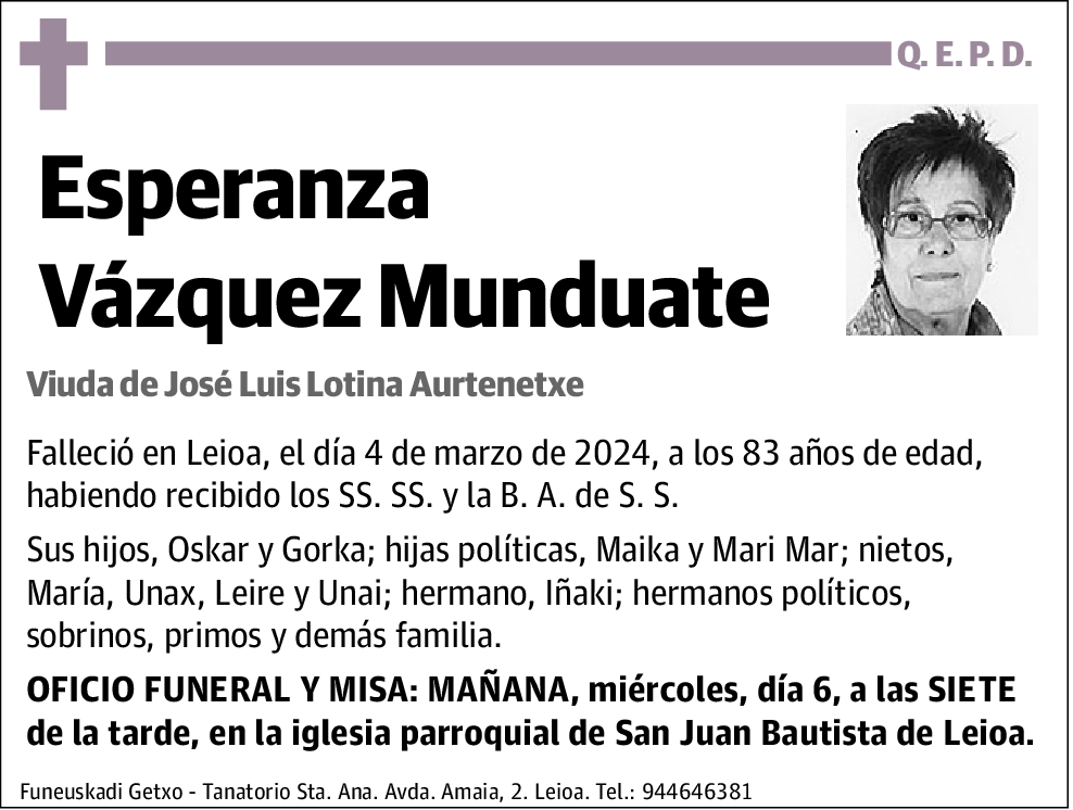 Esperanza Vázquez Munduate