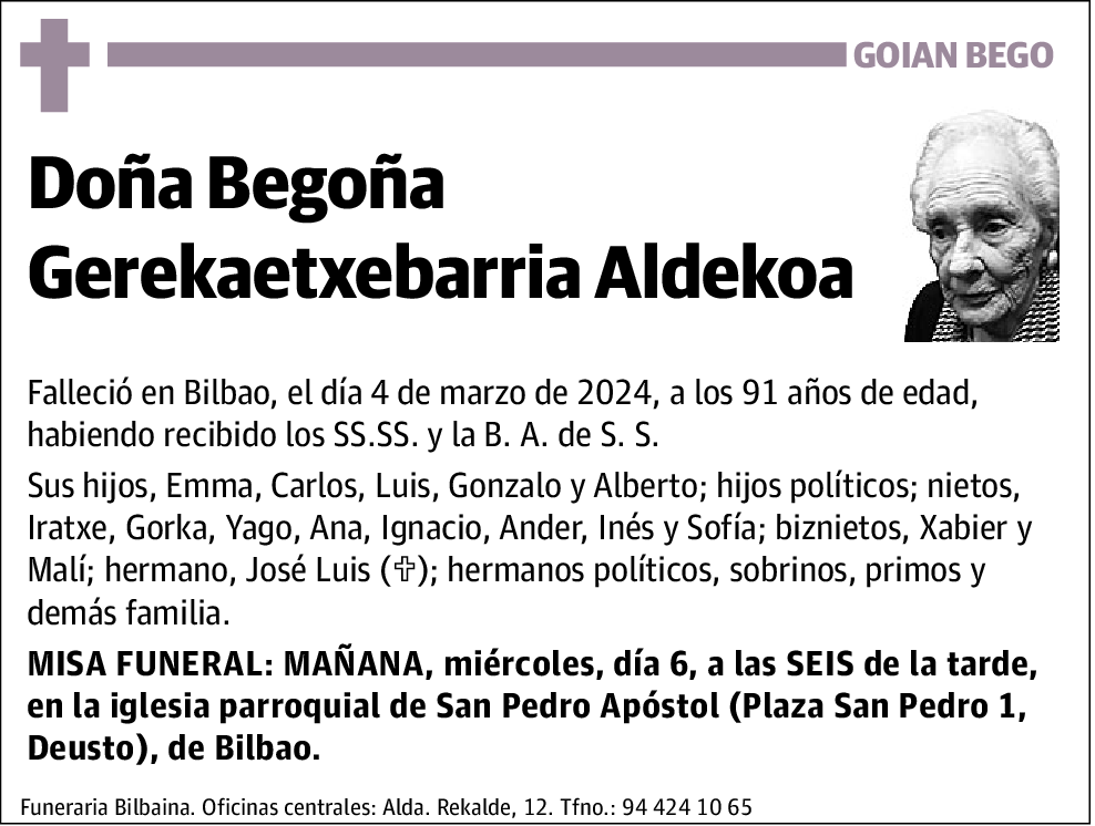 Begoña Gerekaetxebarria Aldekoa