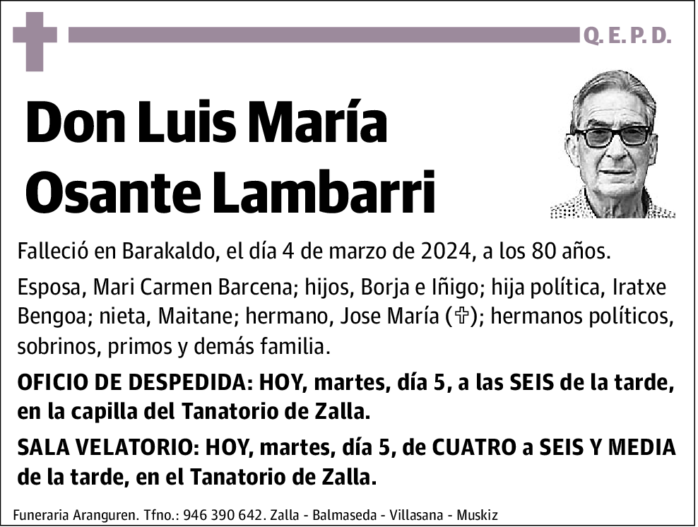 Luis María Osante Lambarri