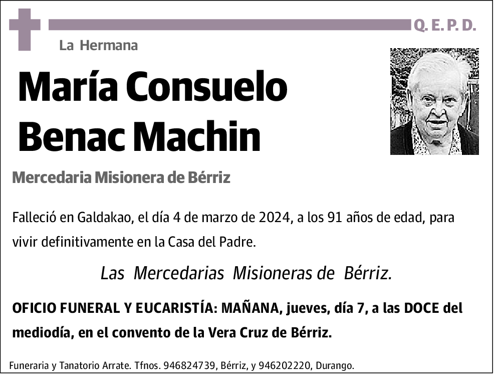 María Consuelo Benac Machin