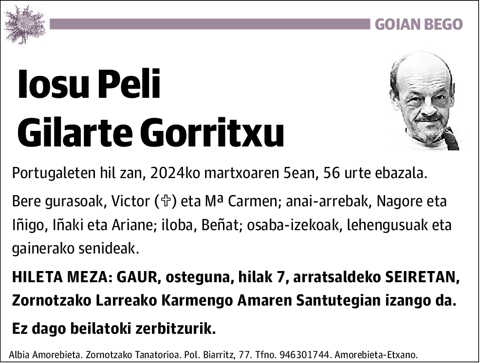 Iosu Peli Gilarte Gorritxu