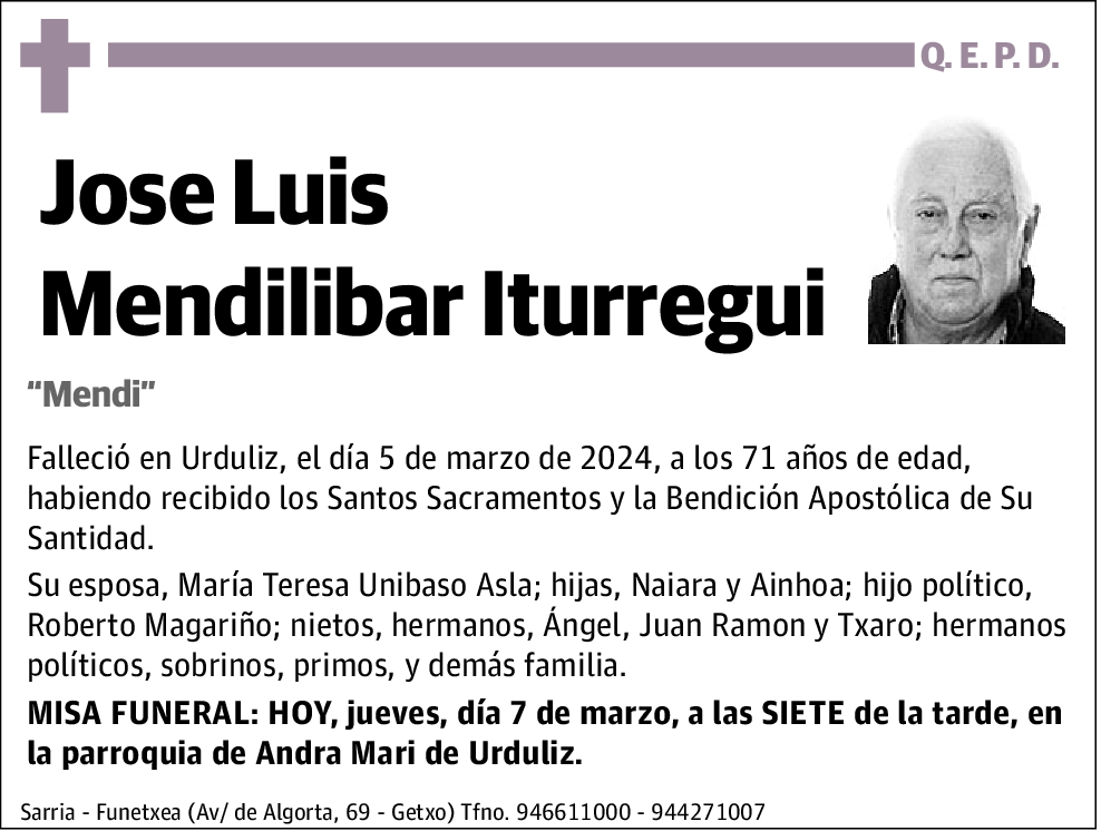 Jose Luis Mendilibar Iturregui