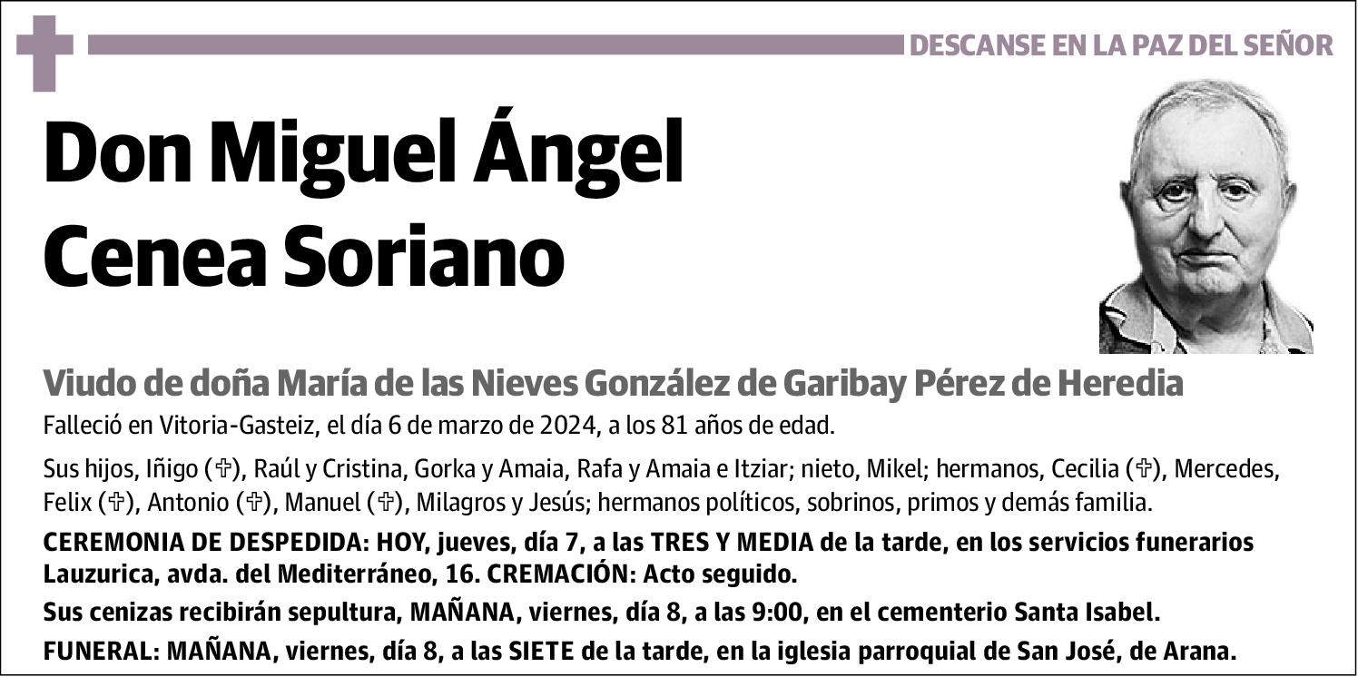 Miguel Angel Cenea Soriano