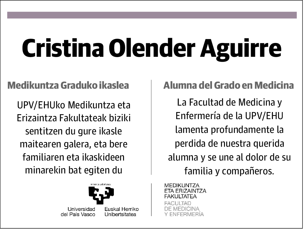 Cristina Olender Aguirre