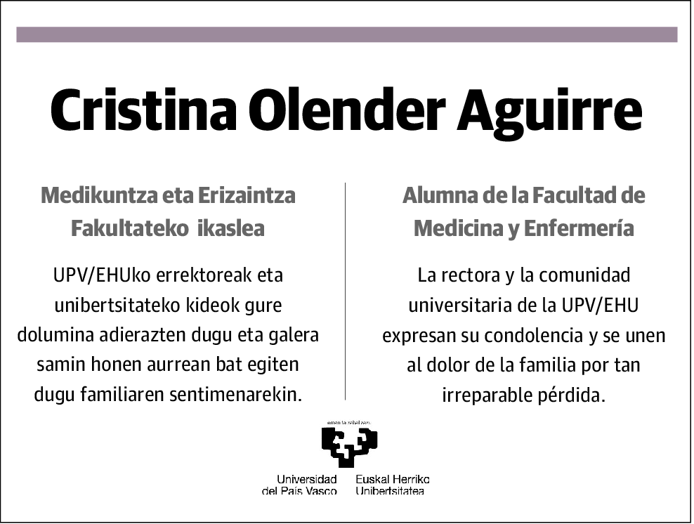 Cristina Olender Aguirre