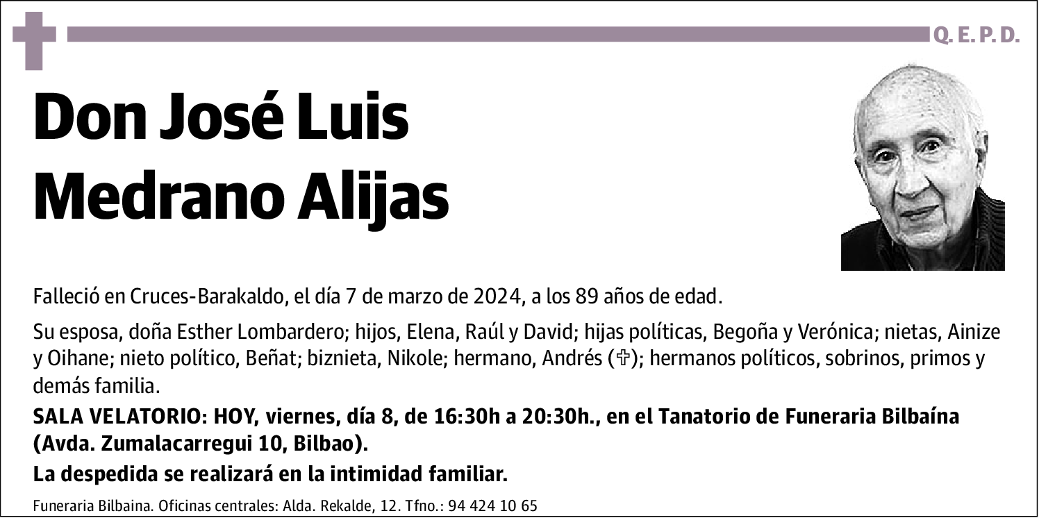 Jose Luis Medrano Alijas