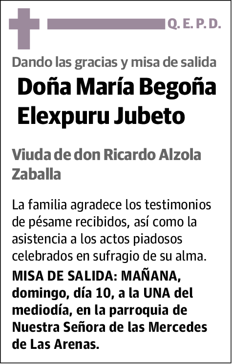 María Begoña Elexpuru Jubeto