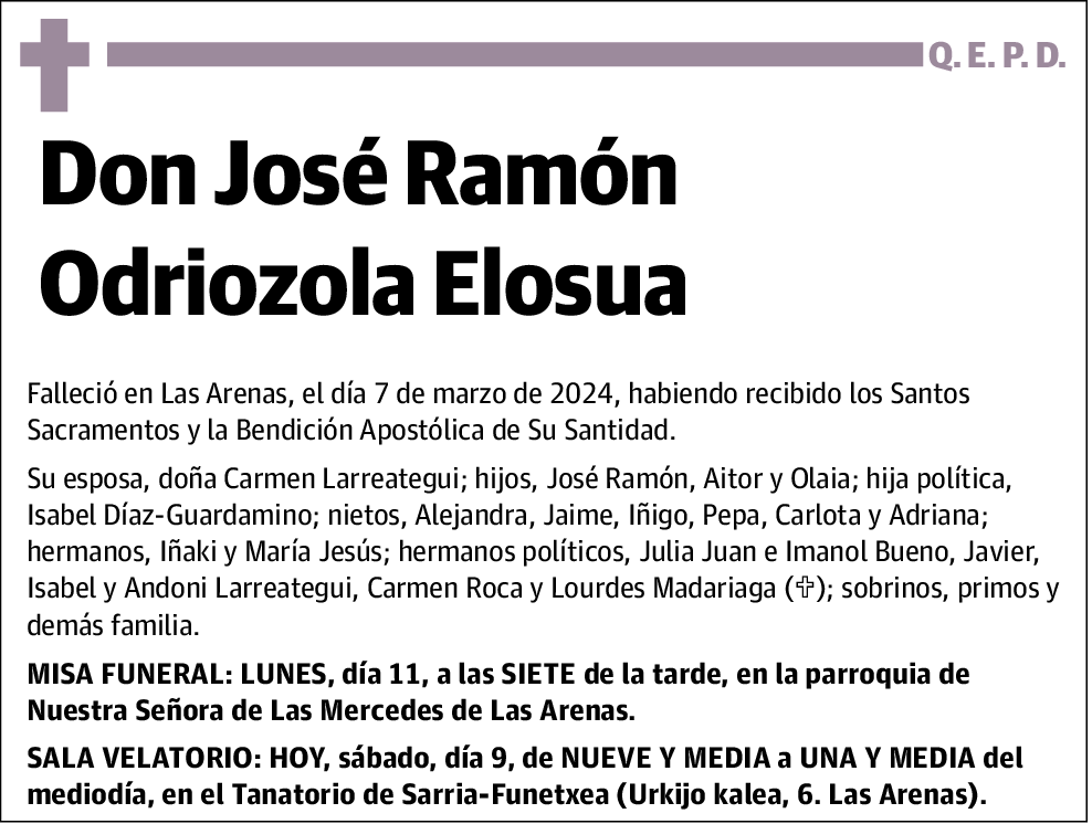 José Ramón Odriozola Elosua