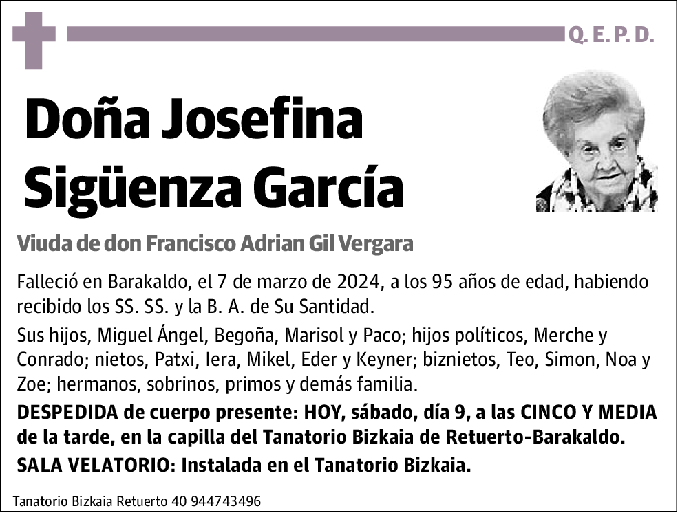 Josefina Sigüenza García