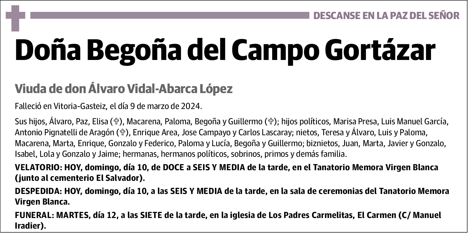 Begoña del Campo Gortázar